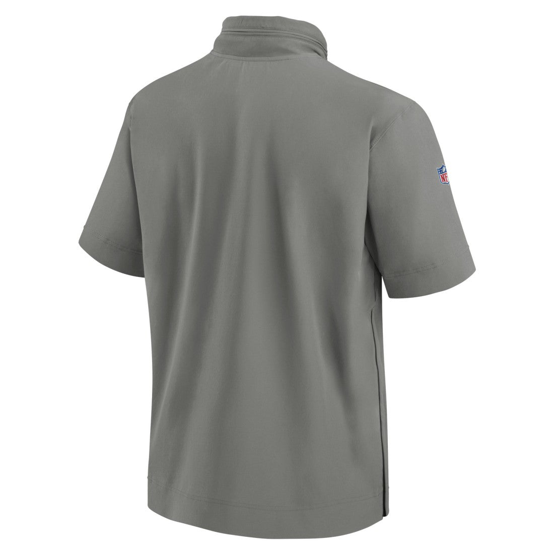 Detroit Lions 2024 Sideline Coach Short Sleeve Half-Zip Hoodie Jacket - Gray - Nike