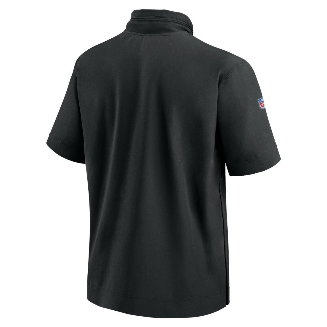 New York Jets 2024 Sideline Coach Short Sleeve Half-Zip Hoodie Jacket - Black - Nike