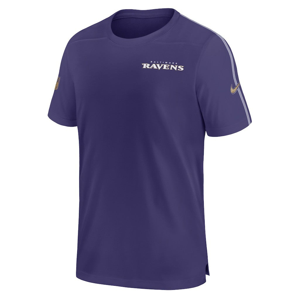 Baltimore Ravens 2024 Sideline Coach UV Performance T-Shirt - Purple - Nike