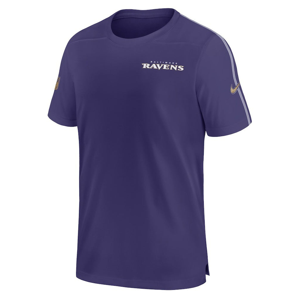 Baltimore Ravens 2024 Sideline Coach UV Performance T-Shirt - Purple - Nike