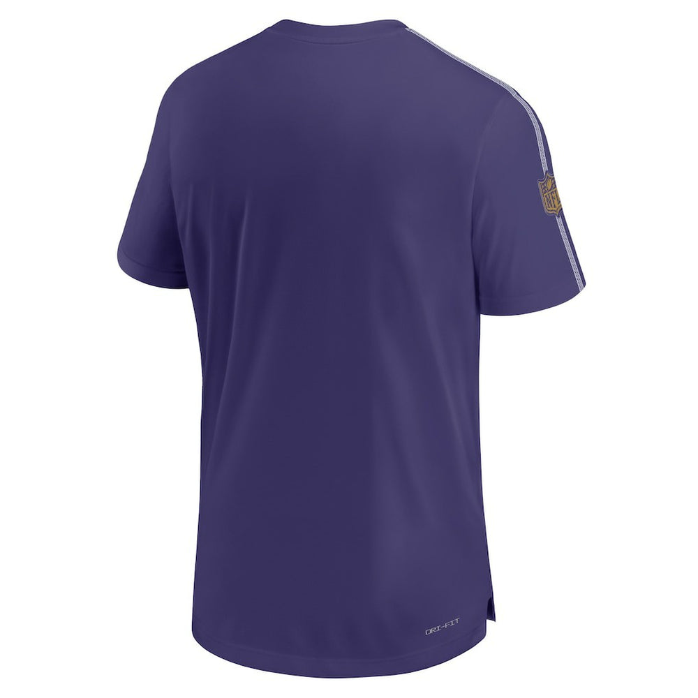 Baltimore Ravens 2024 Sideline Coach UV Performance T-Shirt - Purple - Nike