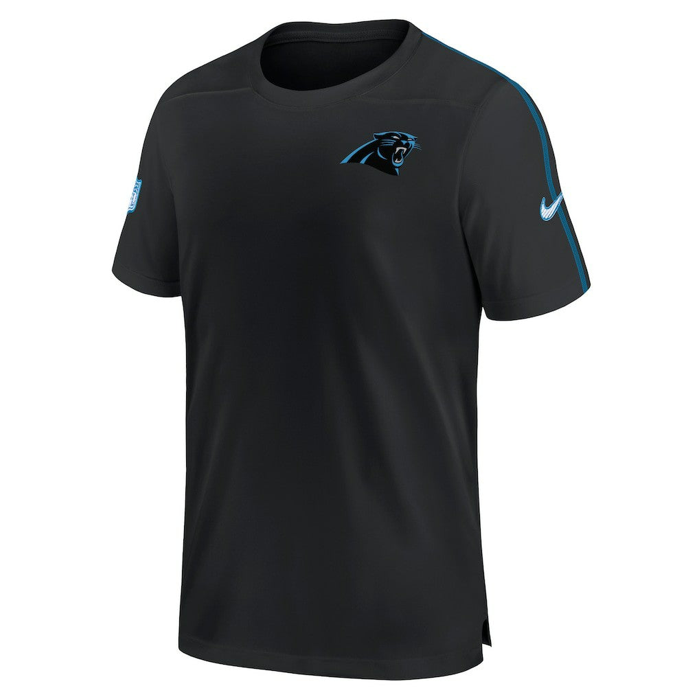 Carolina Panthers 2024 Sideline Coach UV Performance T-Shirt - Black - Nike