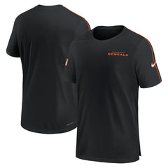 Cincinnati Bengals 2024 Sideline Coach UV Performance T-Shirt - Black - Nike