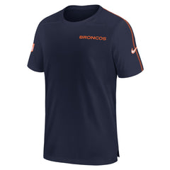 Denver Broncos 2024 Sideline Coach UV Performance T-Shirt - Navy - Nike