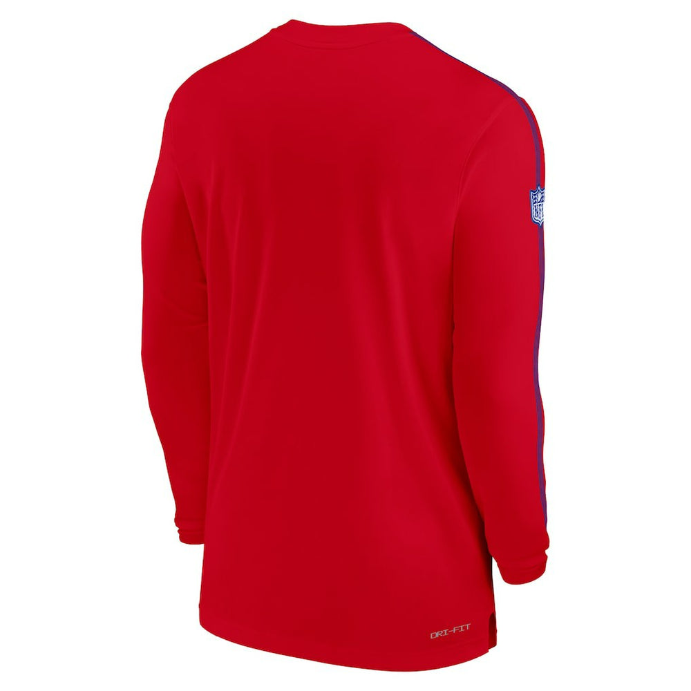 Buffalo Bills Sideline Coach UV Performance Long Sleeve T-Shirt - Red - Nike