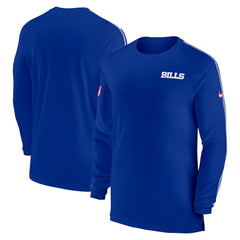 Buffalo Bills Sideline Coach UV Performance Long Sleeve T-Shirt - Royal - Nike