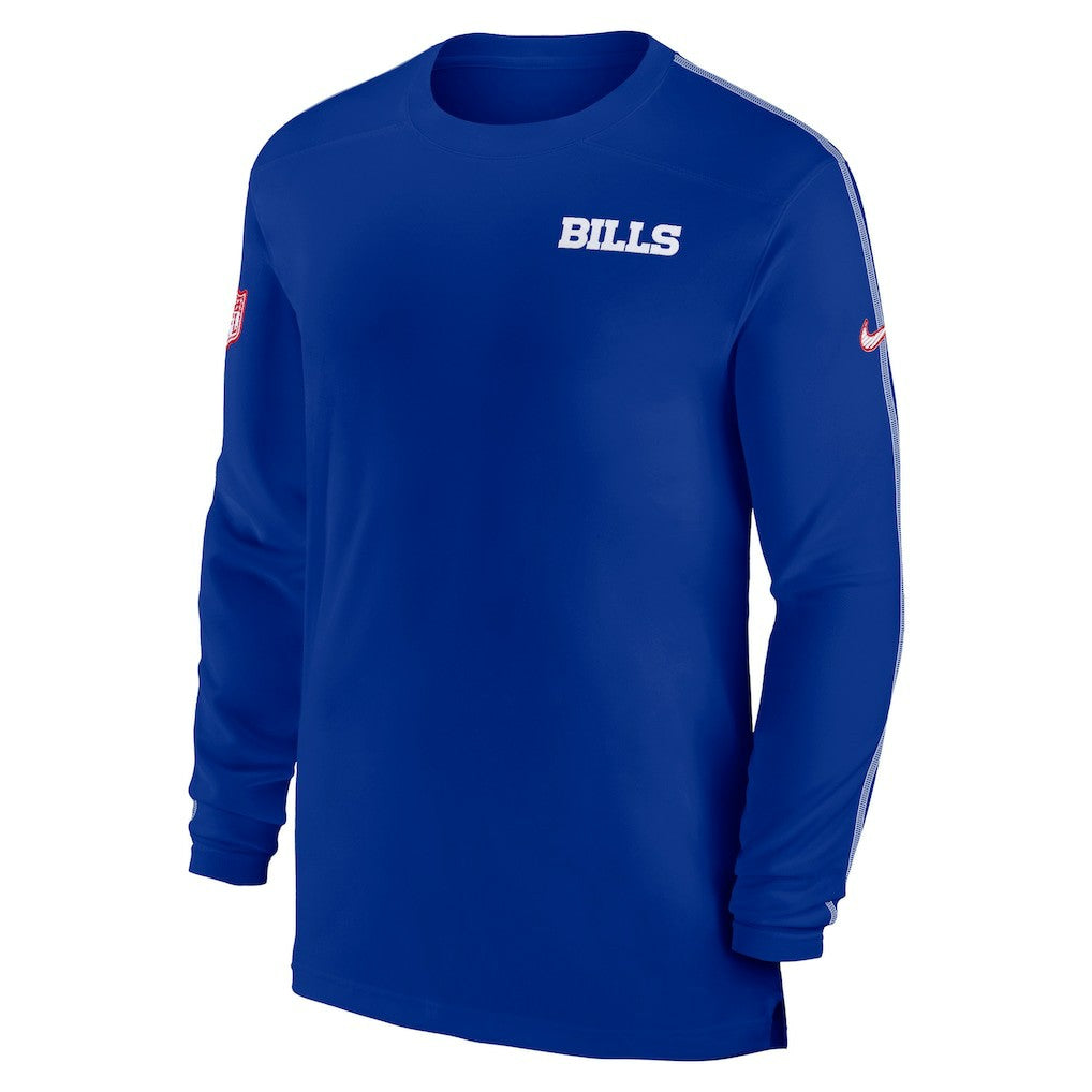 Buffalo Bills Sideline Coach UV Performance Long Sleeve T-Shirt - Royal - Nike