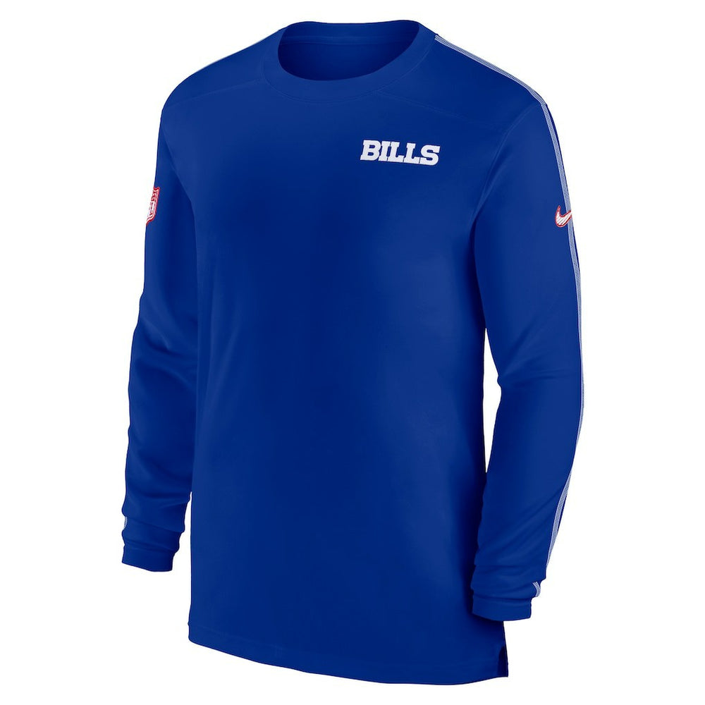 Buffalo Bills Sideline Coach UV Performance Long Sleeve T-Shirt - Royal - Nike