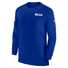 Buffalo Bills Sideline Coach UV Performance Long Sleeve T-Shirt - Royal - Nike