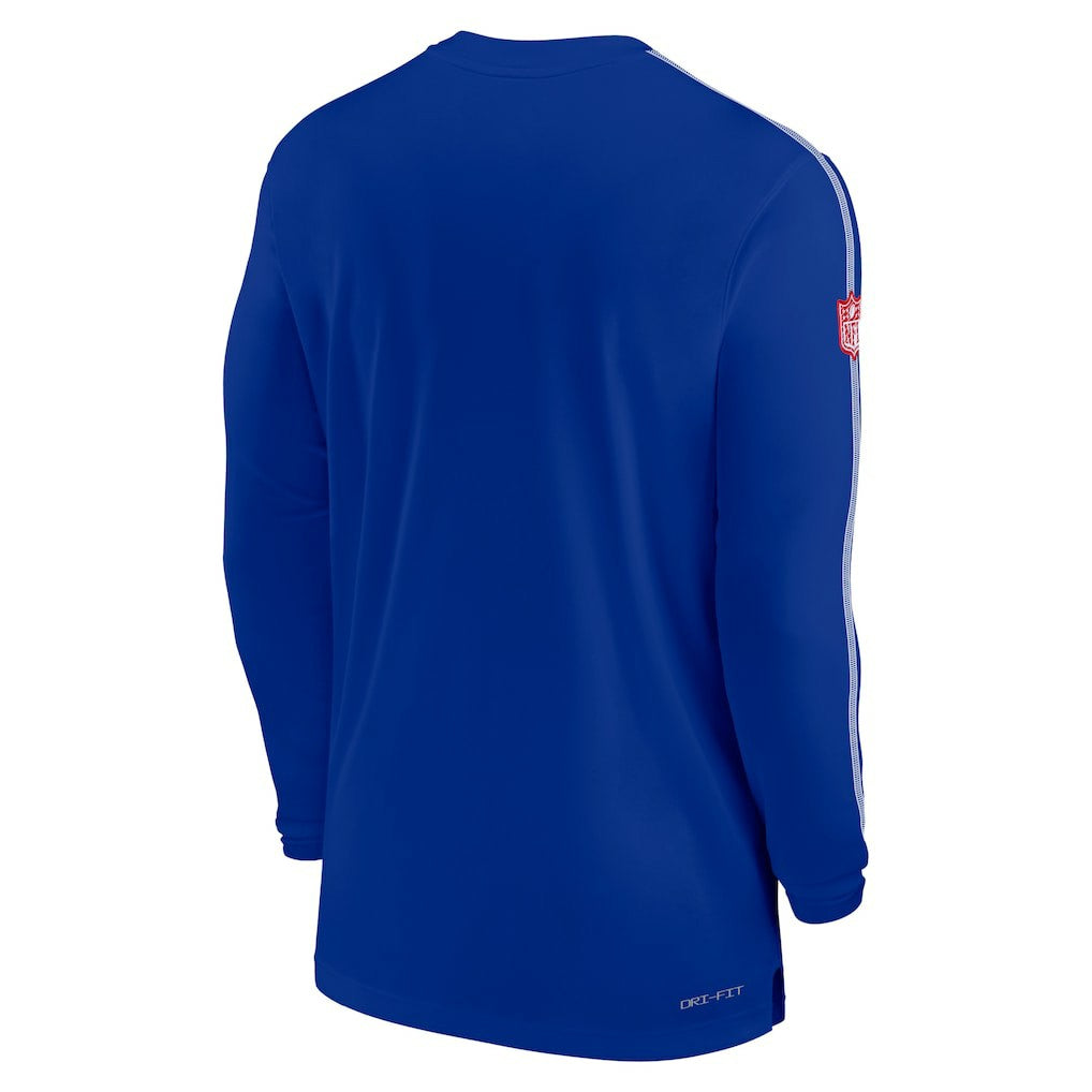 Buffalo Bills Sideline Coach UV Performance Long Sleeve T-Shirt - Royal - Nike