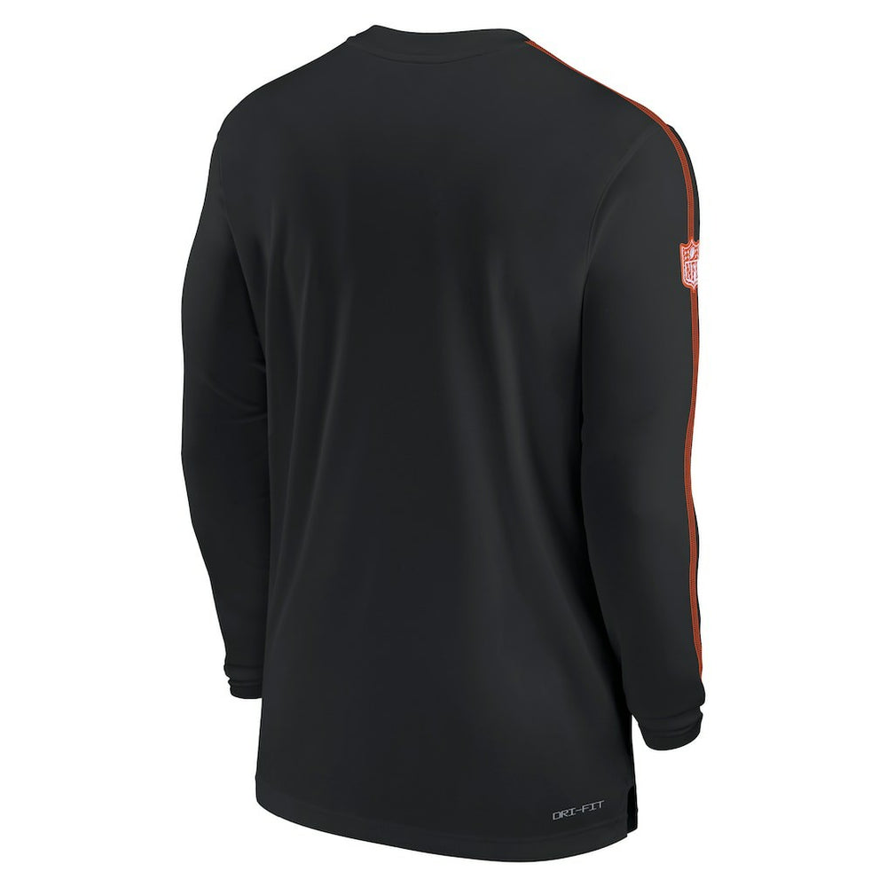 Cincinnati Bengals Sideline Coach UV Performance Long Sleeve T-Shirt - Black - Nike