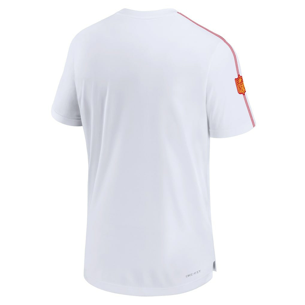 Kansas City Chiefs 2024 Sideline Coach UV Performance T-Shirt - White - Nike