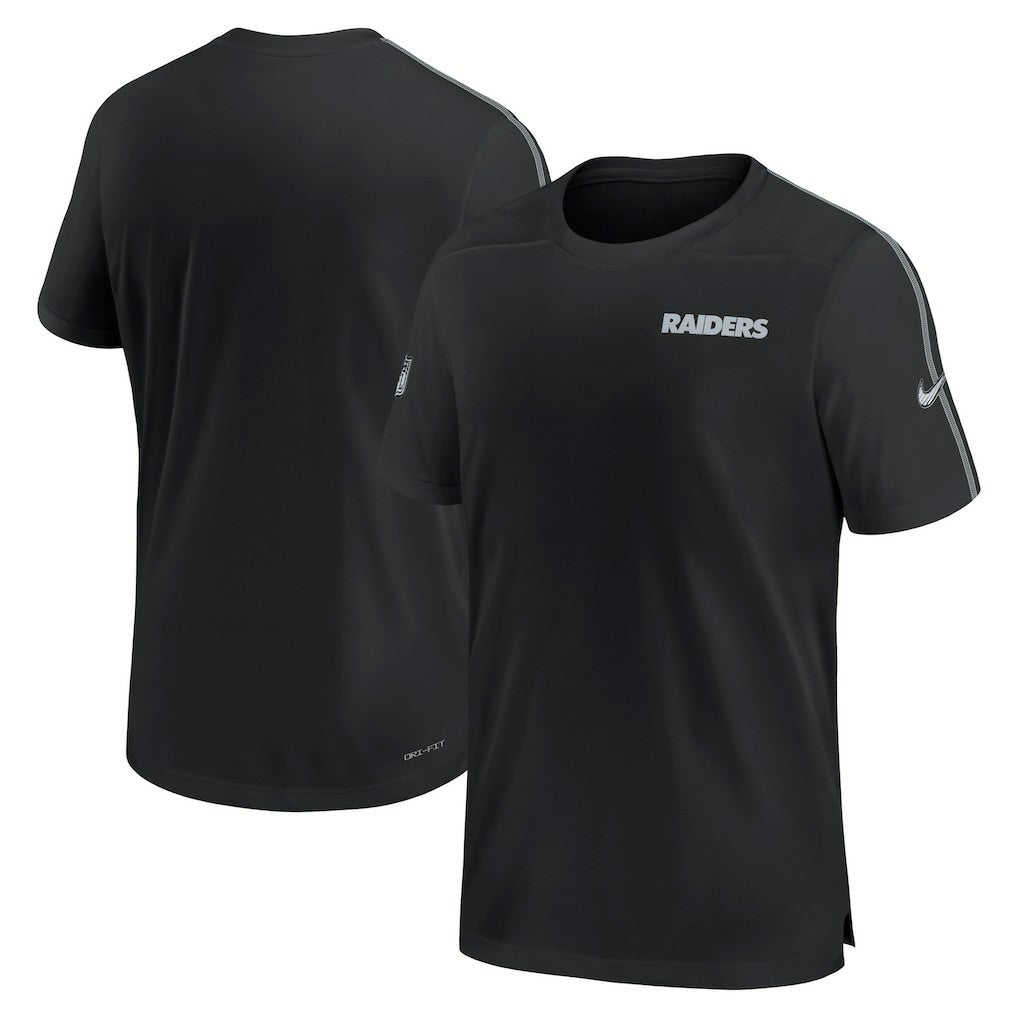 Las Vegas Raiders 2024 Sideline Coach UV Performance T-Shirt - Black - Nike