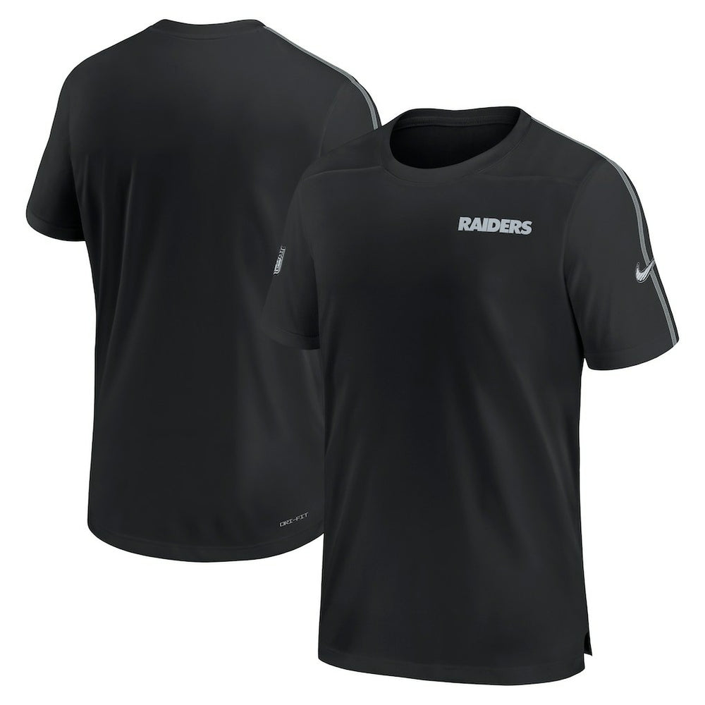 Las Vegas Raiders 2024 Sideline Coach UV Performance T-Shirt - Black - Nike