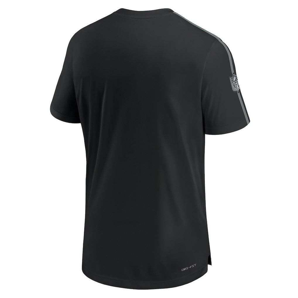 Las Vegas Raiders 2024 Sideline Coach UV Performance T-Shirt - Black - Nike