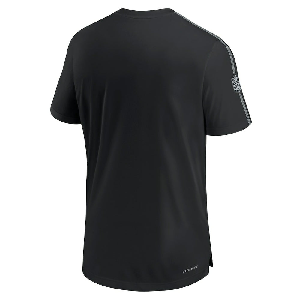 Las Vegas Raiders 2024 Sideline Coach UV Performance T-Shirt - Black - Nike