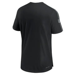 Las Vegas Raiders 2024 Sideline Coach UV Performance T-Shirt - Black - Nike