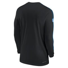 Detroit Lions Sideline Coach UV Performance Long Sleeve T-Shirt - Black - Nike