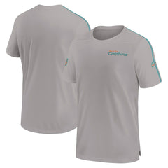 Miami Dolphins 2024 Sideline Coach UV Performance T-Shirt - Gray - Nike