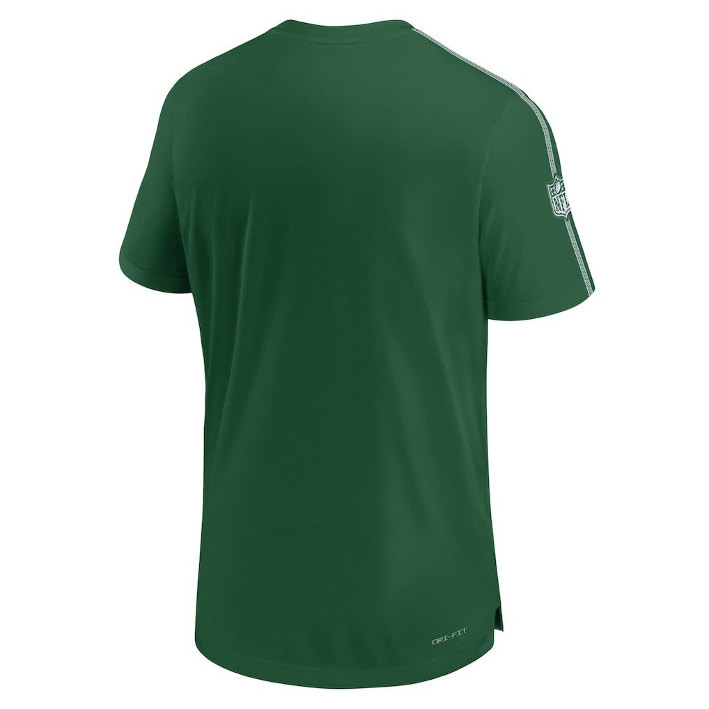 New York Jets 2024 Sideline Coach UV Performance T-Shirt - Green - Nike