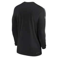 Las Vegas Raiders Sideline Coach UV Performance Long Sleeve T-Shirt - Black - Nike