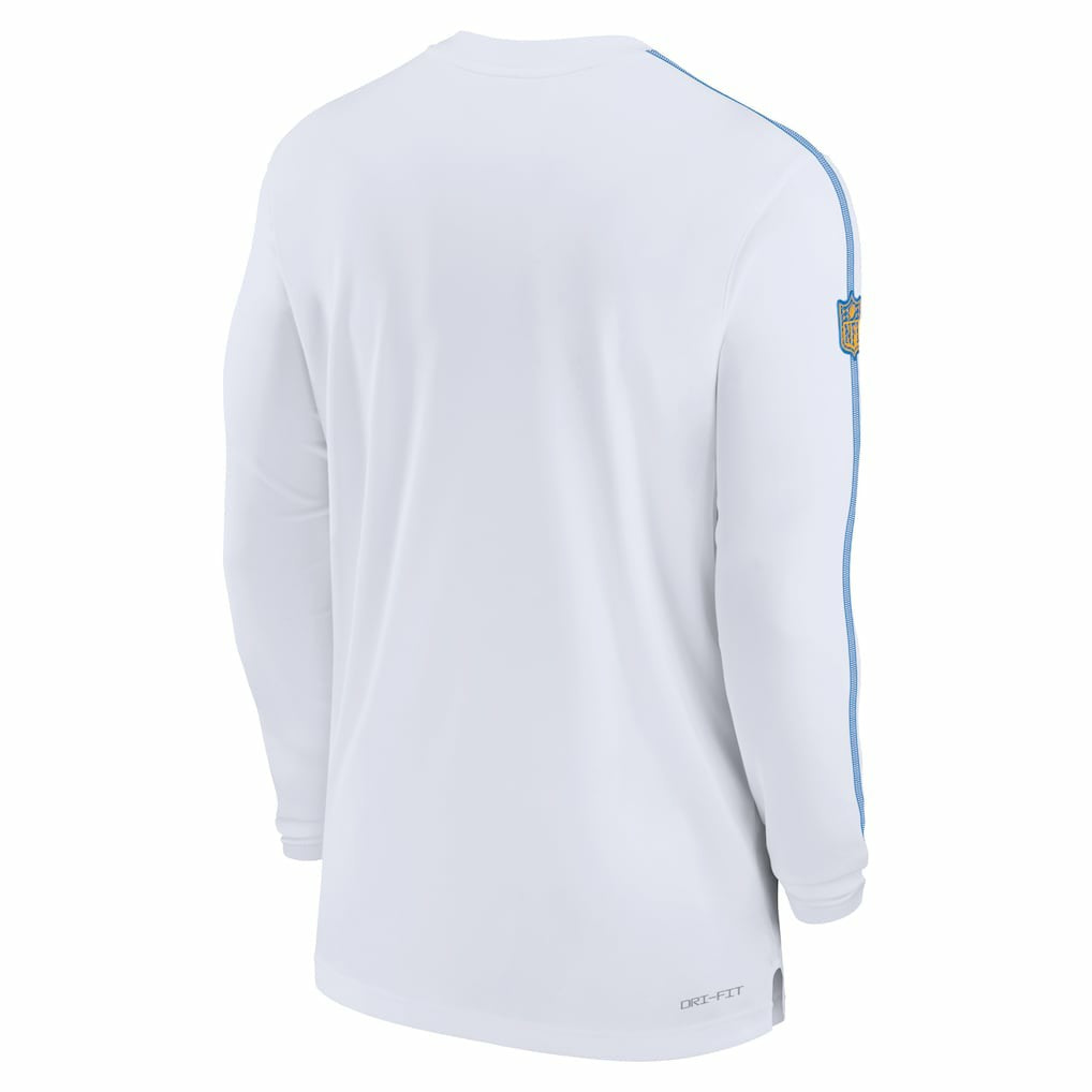 Los Angeles Chargers Sideline Coach UV Performance Long Sleeve T-Shirt - White - Nike