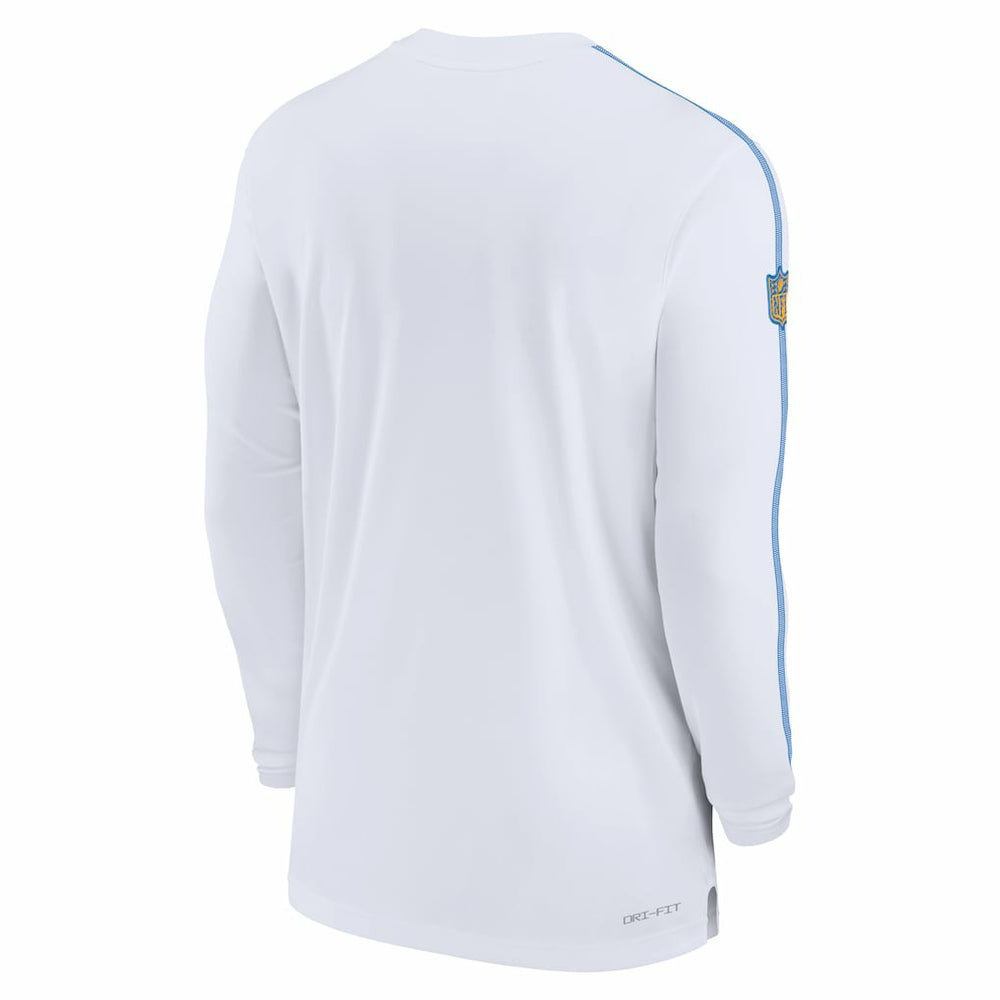 Los Angeles Chargers Sideline Coach UV Performance Long Sleeve T-Shirt - White - Nike