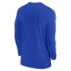 Los Angeles Rams Sideline Coach UV Performance Long Sleeve T-Shirt - Royal - Nike