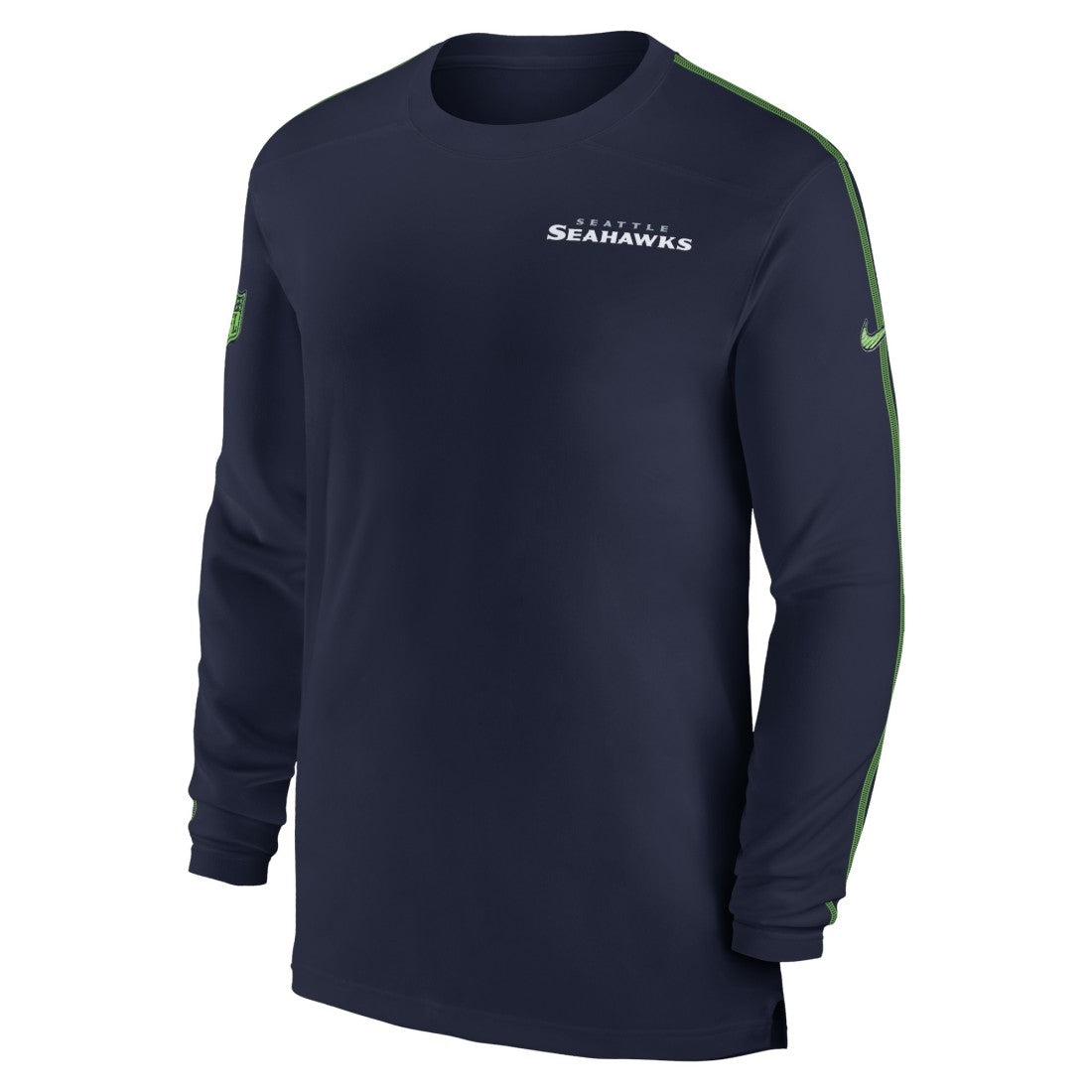 Seattle Seahawks Sideline Coach UV Performance Long Sleeve T-Shirt - College Navy - Nike