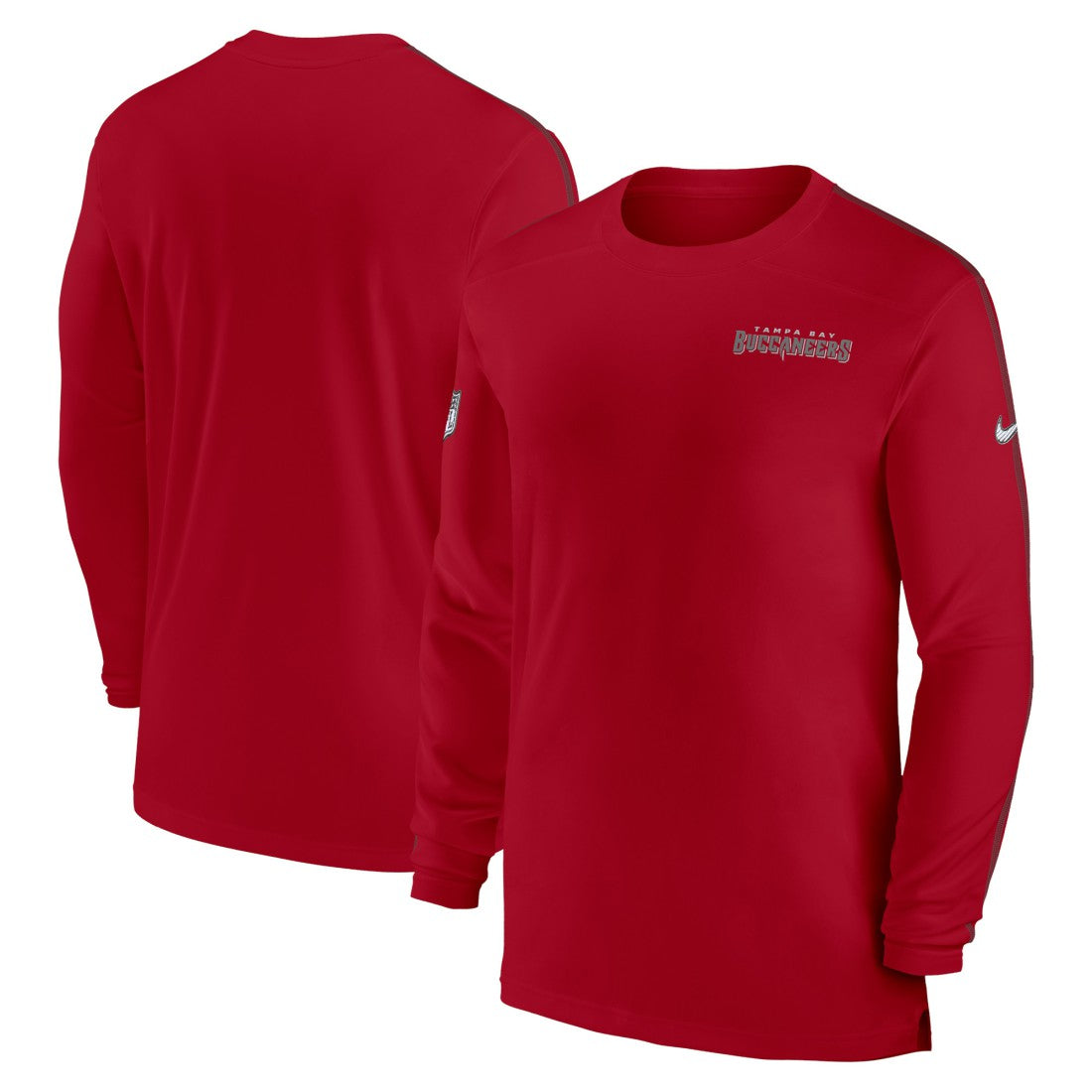Tampa Bay Buccaneers Sideline Coach UV Performance Long Sleeve T-Shirt - Red - Nike