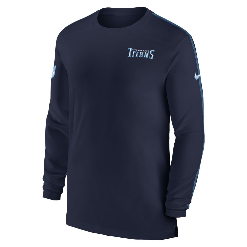 Tennessee Titans Sideline Coach UV Performance Long Sleeve T-Shirt - Navy - Nike
