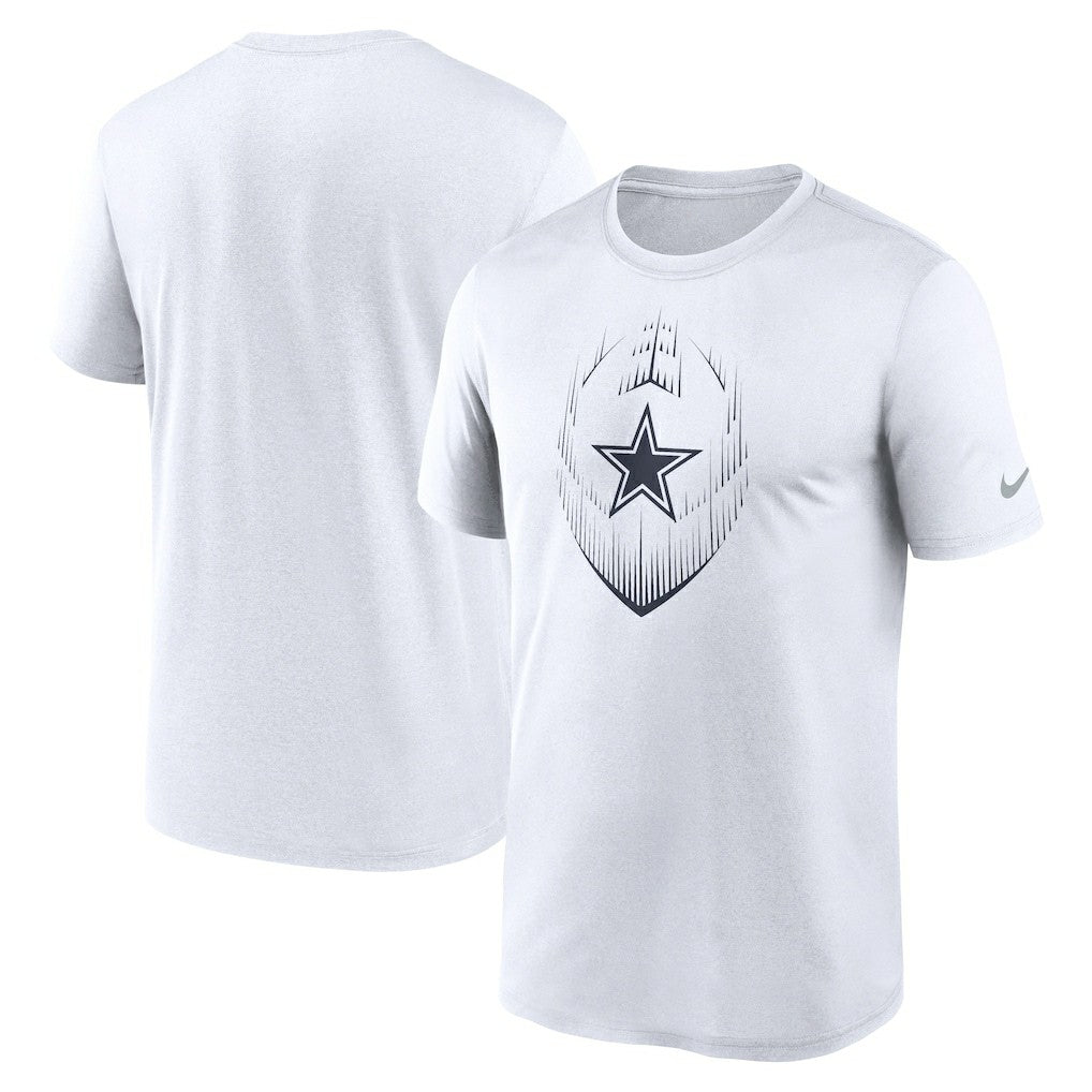 Dallas Cowboys Primetime Legend Icon Performance T-Shirt - White - Nike