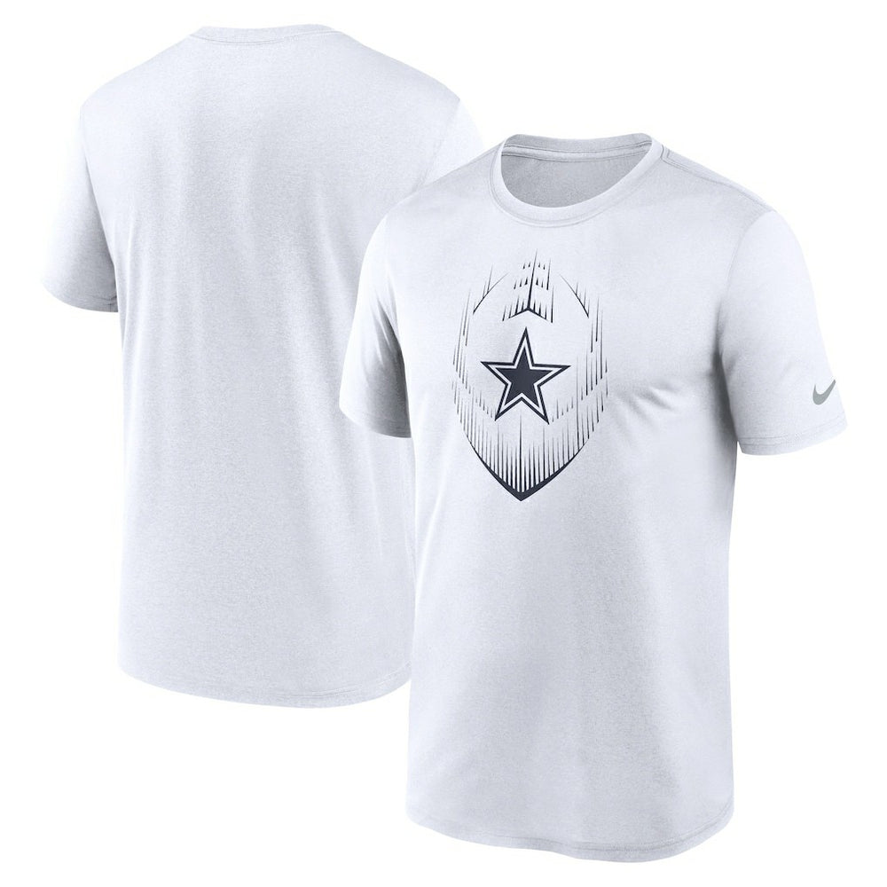 Dallas Cowboys Primetime Legend Icon Performance T-Shirt - White - Nike