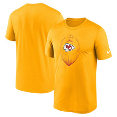 Kansas City Chiefs Primetime Legend Icon Performance T-Shirt - Gold - Nike