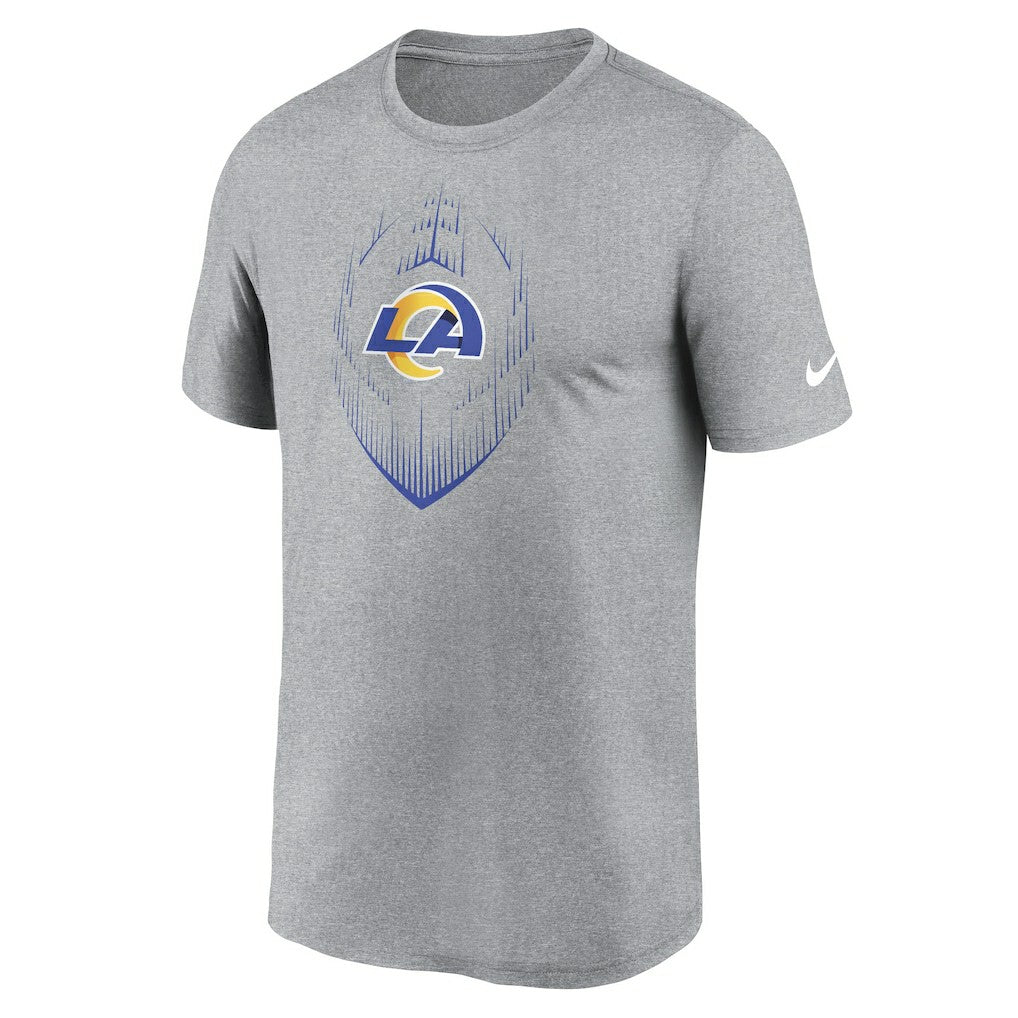 Los Angeles Rams Primetime Legend Icon Performance T-Shirt - Heather Gray - Nike