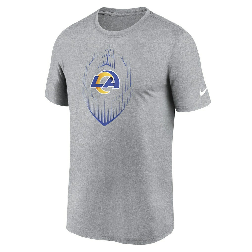 Los Angeles Rams Primetime Legend Icon Performance T-Shirt - Heather Gray - Nike