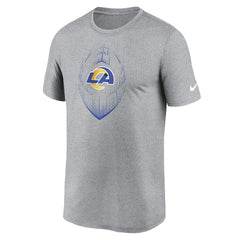 Los Angeles Rams Primetime Legend Icon Performance T-Shirt - Heather Gray - Nike