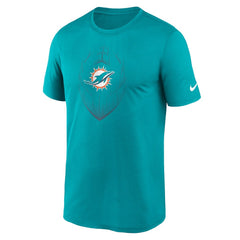 Miami Dolphins Primetime Legend Icon Performance T-Shirt - Aqua - Nike