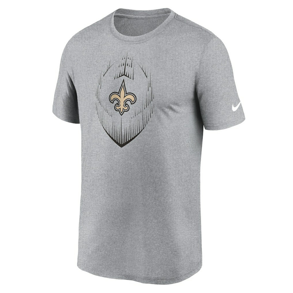 New Orleans Saints Primetime Legend Icon Performance T-Shirt - Heather Gray - Nike