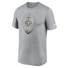 New Orleans Saints Primetime Legend Icon Performance T-Shirt - Heather Gray - Nike