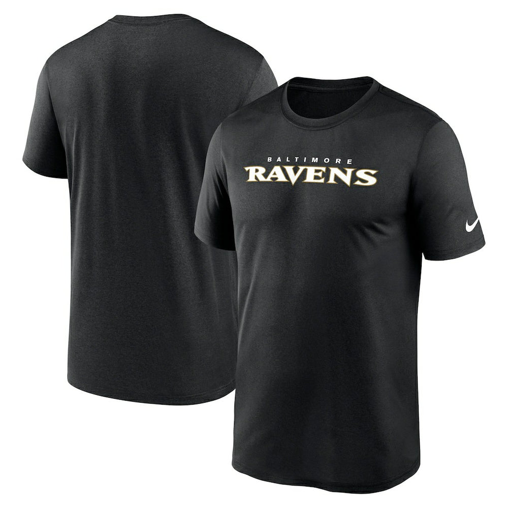 Baltimore Ravens Primetime Legend Wordmark Performance T-Shirt - Black - Nike