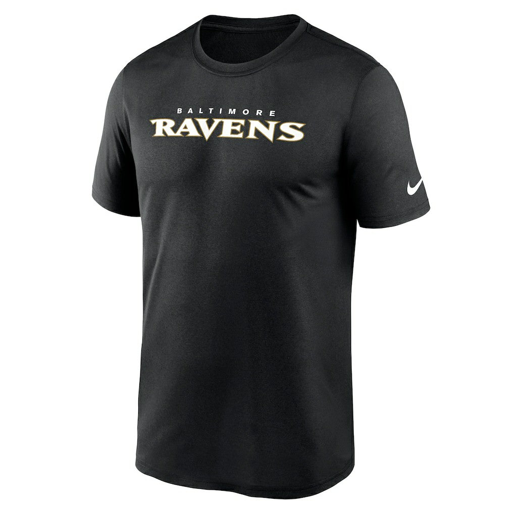 Baltimore Ravens Primetime Legend Wordmark Performance T-Shirt - Black - Nike