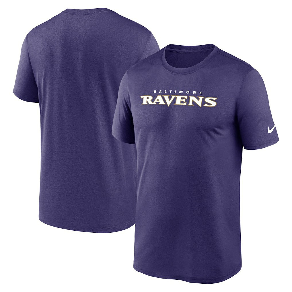 Baltimore Ravens Primetime Legend Wordmark Performance T-Shirt - Purple - Nike