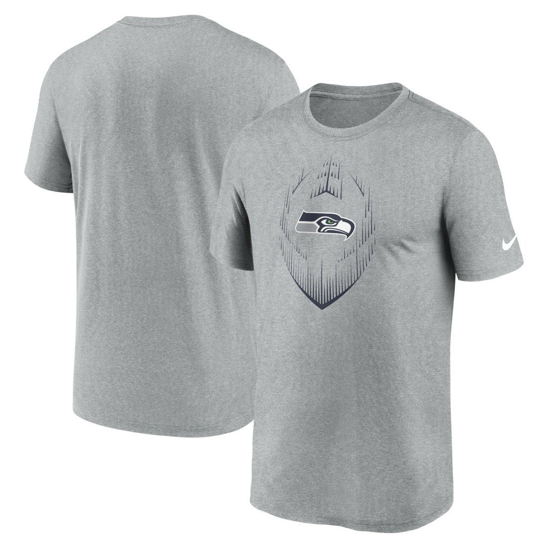 Seattle Seahawks Primetime Legend Icon Performance T-Shirt - Heather Gray - Nike
