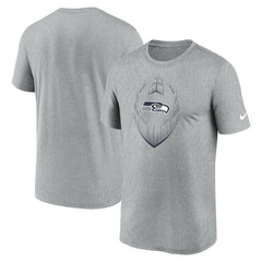 Seattle Seahawks Primetime Legend Icon Performance T-Shirt - Heather Gray - Nike