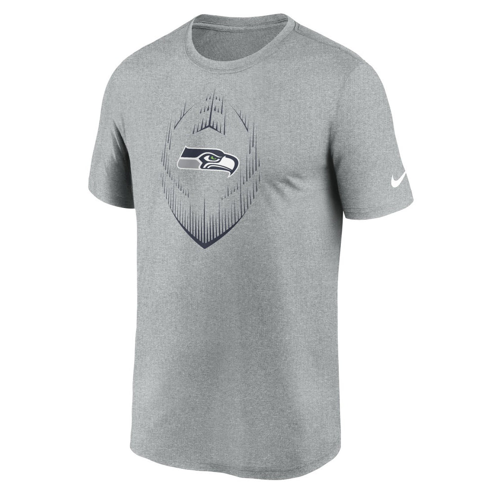 Seattle Seahawks Primetime Legend Icon Performance T-Shirt - Heather Gray - Nike