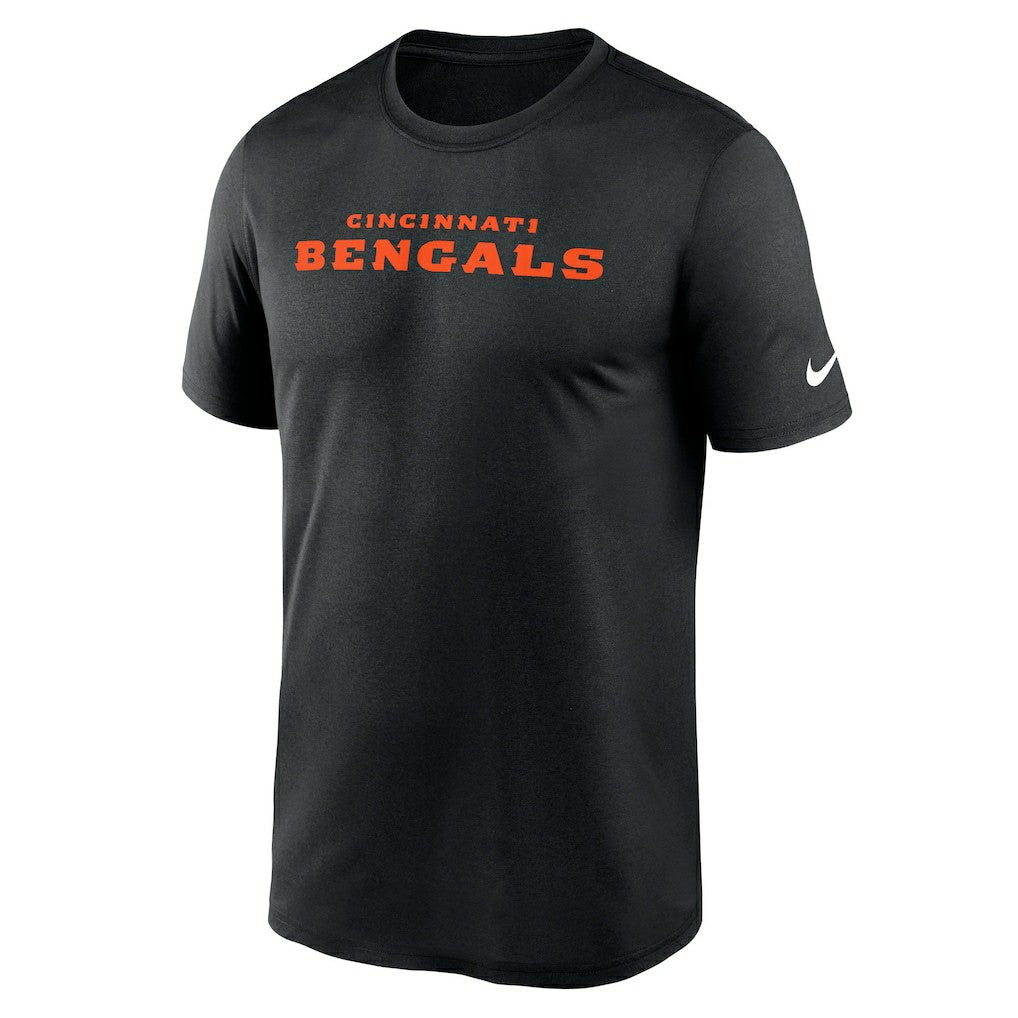 Cincinnati Bengals Primetime Legend Wordmark Performance T-Shirt - Black - Nike