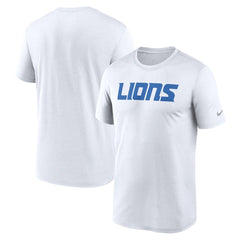 Detroit Lions Primetime Legend Wordmark Performance T-Shirt - White - Nike