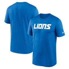 Detroit Lions Primetime Legend Wordmark Performance T-Shirt - Blue - Nike