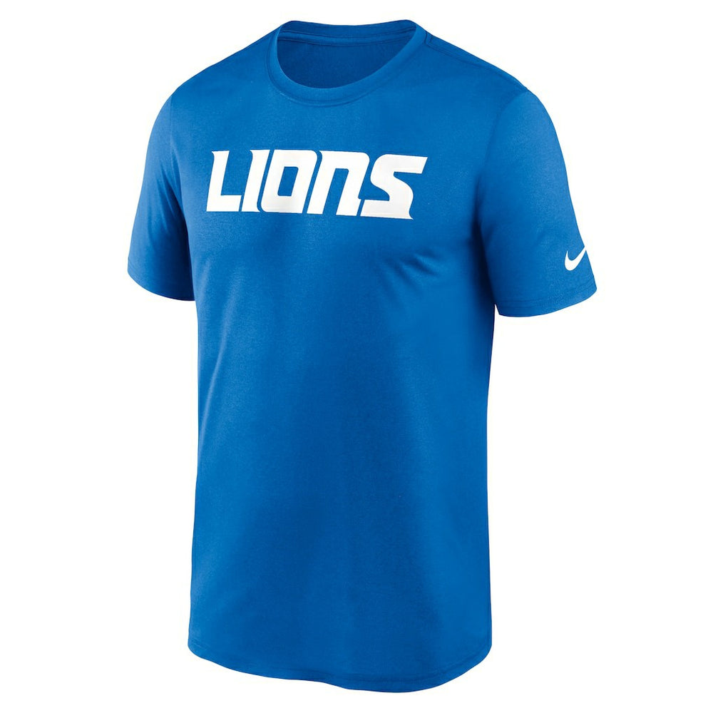 Detroit Lions Primetime Legend Wordmark Performance T-Shirt - Blue - Nike